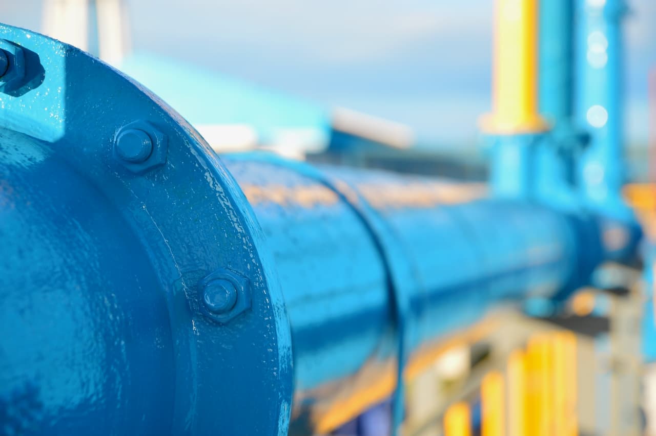 Acercamiento a una Tubería de Acero al Carbón para conducción de agua